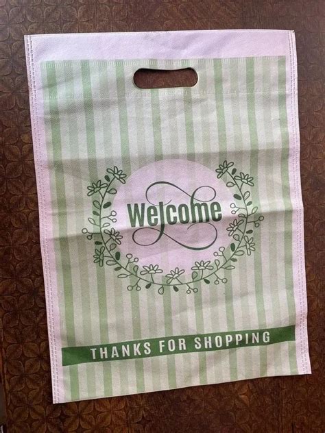 White Printed D Cut Non Woven Bags At Rs 195 Kg Non Woven D Cut Bag