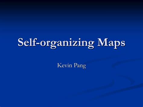 PPT - Self-organizing Maps PowerPoint Presentation, free download - ID ...