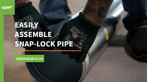 Easily Assemble Snap Lock Pipe Greenseam Industries Youtube