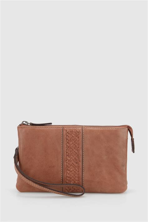 Evity Cara Leather Wristlet Strandbags Australia