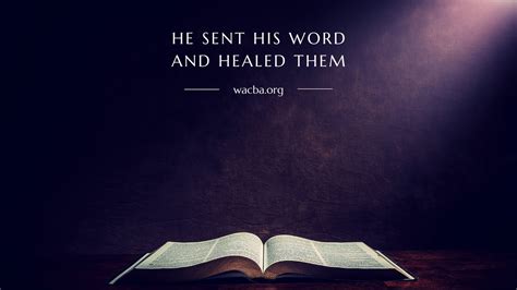 He Sent His Word And Healed Them Part 2 Youtube