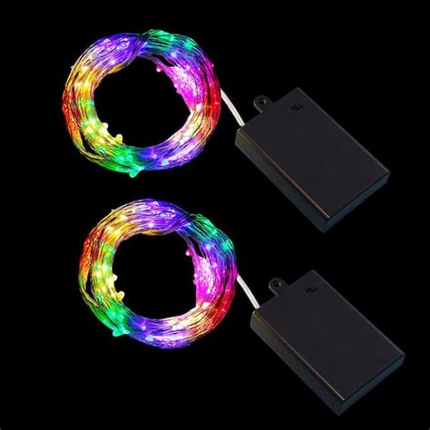 LUMABASE 100 Light LED Battery Operated Multi Color Multi Strand Fairy