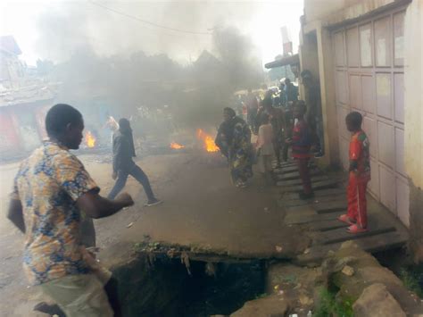 Bukavu Mort dun jeune à Kadutu la population barricade la route à