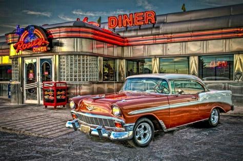 Pinterest Retro Cars Vintage Diner Art Cars