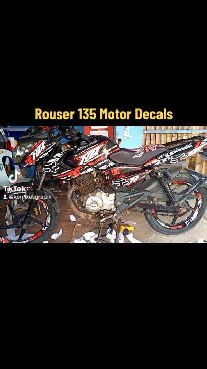 ROUSER Bajaj 135 Full Decals Sticker Set Kawasaki Lazada PH