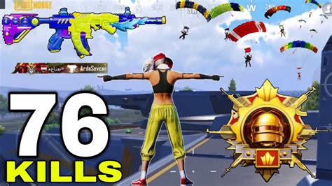 76 Kills😍my Best Erangel Gameplay With P90m416🔥 Pubg Mobile Youtube