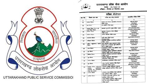 उत्तराखण्ड लोक सेवा आयोग ने वर्ष 2023 के लिए 32 परीक्षाओं हेतु परीक्षा