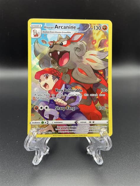 Hisuian Arcanine Lost Origin Trainer Gallery TG08 TG30 Ultra Rare