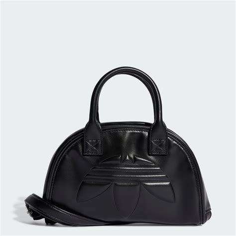 adidas Polyurethane Trefoil Satchel Bag - Black | adidas GH