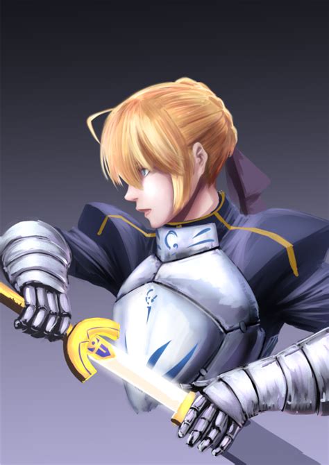 Safebooru 1girl Ahoge Armor Artoria Pendragon All Blonde Hair Blue