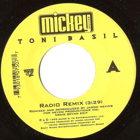 Toni Basil Mickey Remixes 1999 Vinyl Discogs