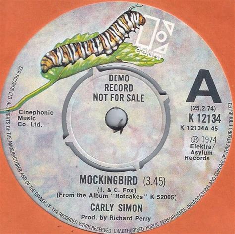 Carly Simon - Mockingbird (1974, Vinyl) | Discogs