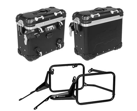 Zega Evo Aluminium Pannier System And Black Litres With