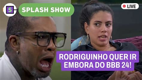 🔴 Bbb 24 Enquete Ao Vivo Rodriguinho Diz Que NÃo Liga Pro Paredão