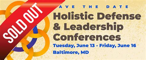 Holistic Defense And Leadership Conferences National Legal Aid