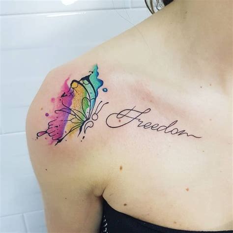 Rainbow Butterfly Tattoo. - Demands Jobs.com