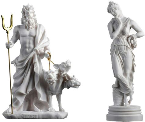 Beautifulgreekstatues Set Of Persephone Goddess And Pluto Hades Lord Of