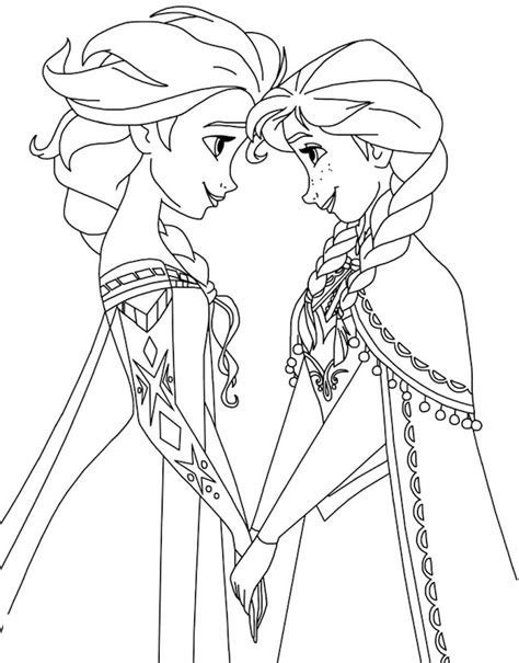 Anna Frozen Para Colorir - 6