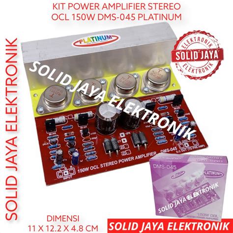 Jual KIT POWER OCL STEREO AMPLIFIER AMLI AUDIO 150W TR JENGKOL DMS045