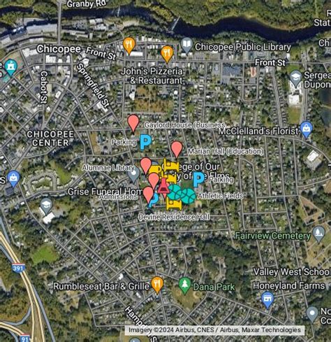 Elms College Campus Map - Draw A Topographic Map