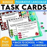 Figurative Language Task Cards Winter Figurative Language Activity