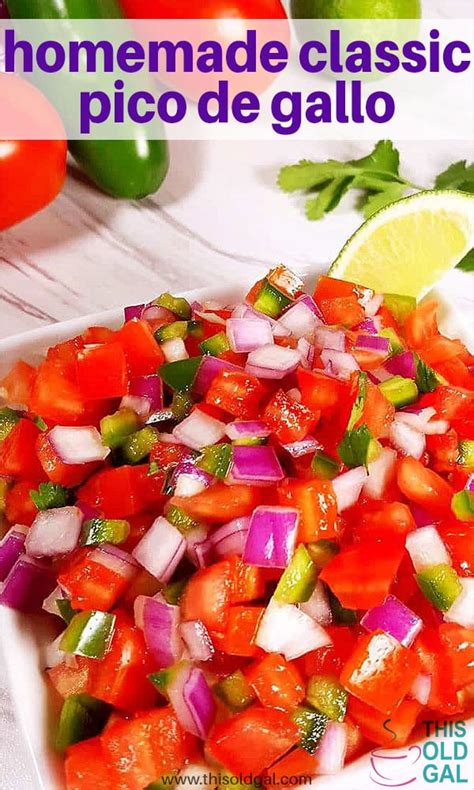 Mexican Homemade Classic Pico De Gallo Salsa Fresca This Old Gal