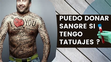 Una Persona Con Tatuajes Puede Donar Sangre Derribando Mitos Si Te