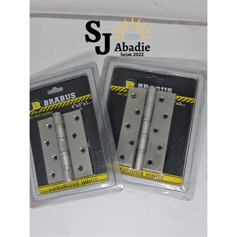 Jual 1 PASANG Engsel Pintu Jendela Bearing Stainless Steel Hinges 3