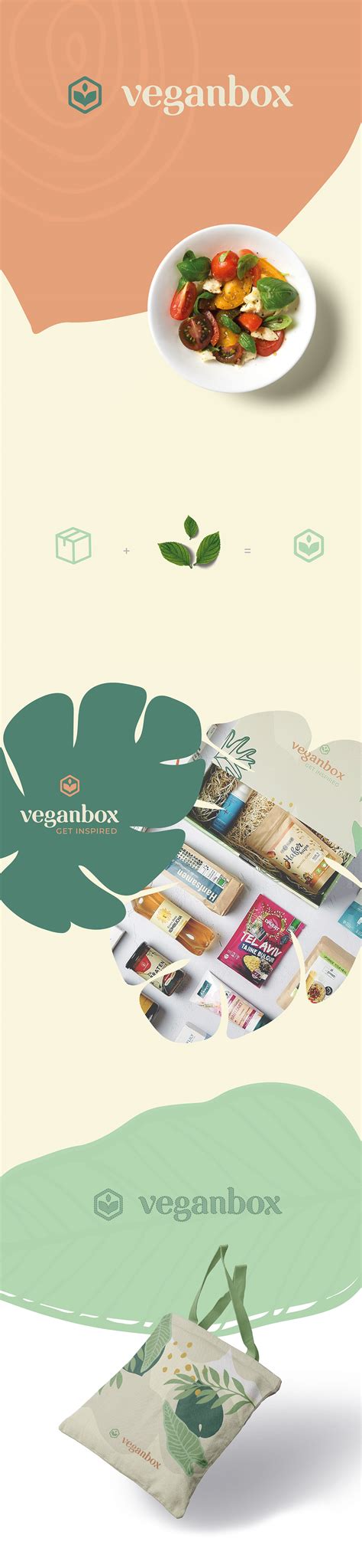 Vegan Box vegan branding vegetarian healthy food on Behance