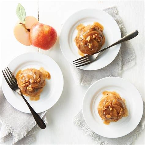 Upside Down Caramel Apple Muffins