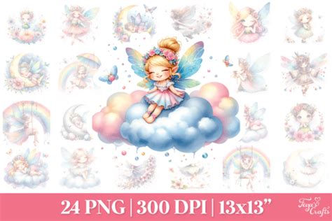 Fairy Png Clipart Pack Graphic By Anastasia Feya Creative Fabrica