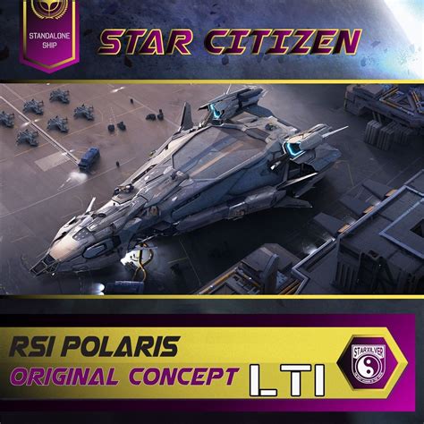 Star Citizen Rsi Polaris Lti Original Concept Ebay