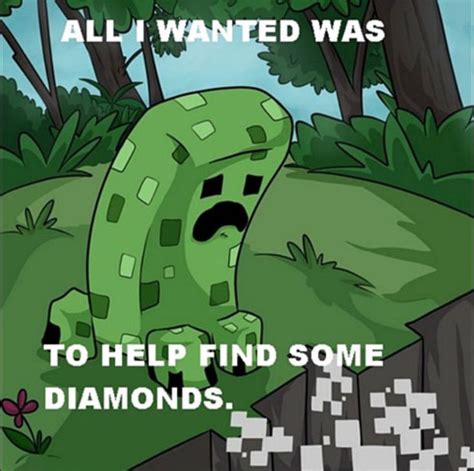 Minecraft Joke Minecraft Funny Minecraft Creepers