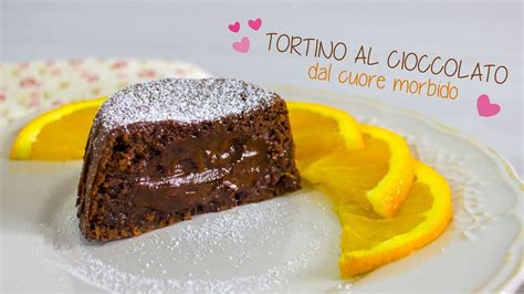 Tortino Al Cioccolato Con Cuore Fondente Al Profumo Di Arancia