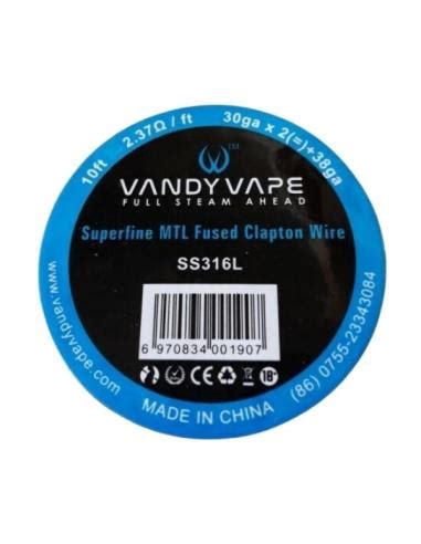 Superfine Mtl Fused Clapton Ss L Vandy Vape Svapoebasta