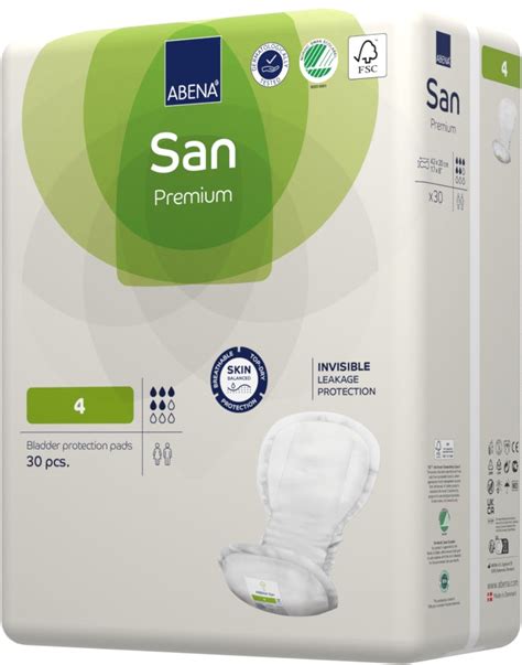 Abena San Shaped Incontinence Pad Very Light Incontinence Abena