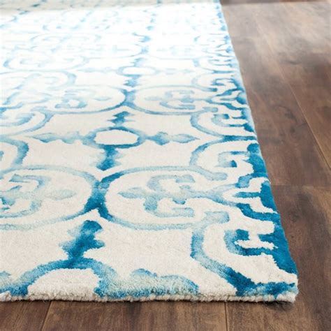 Safavieh Dip Dye Ddy711h Ivory Turquoise Rug Studio