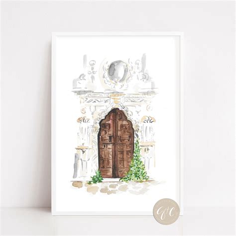 Art Print Architectural Storybook Door Wood Door Etsy