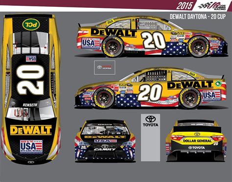 Matt Kenseth driving DeWalt flag paint scheme at Daytona | Diecast ...