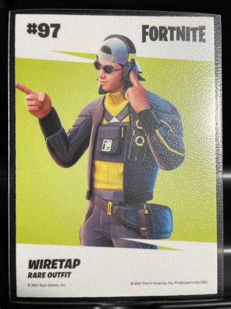 Panini Fortnite Series Wiretap Optichrome Holo Rare Outfit