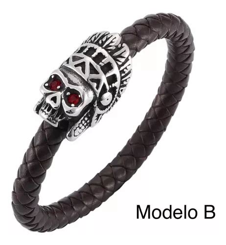 Pulsera Rockera Punk Calaveras Distintos Modelos Meses Sin Intereses