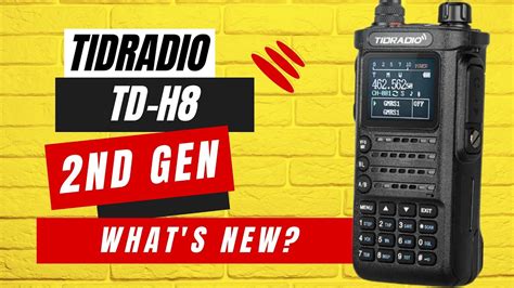 Newly Upgraded Tidradio H8 Ham And Gmrs Radio Usb C Bluetooth Programing Youtube