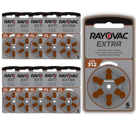 Pack Of Packets Of Rayovac Hearing Aid Batteries Brown Pr