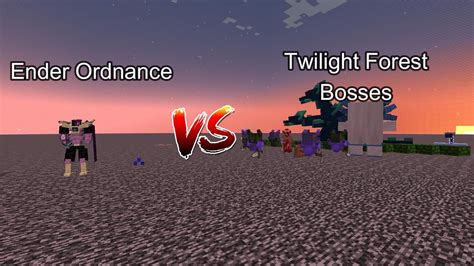 Ender Ordnance Vs Twilight Forest Bosses Mob Battle Minecraft YouTube