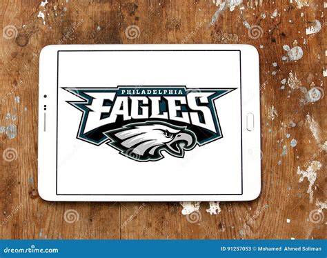 Logotipo Americano Da Equipa De Futebol Dos Philadelphia Eagles Foto De