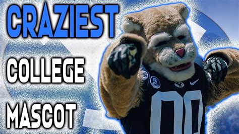 The Craziest Mascot In College Sports Byus Cosmo The Cougar Youtube