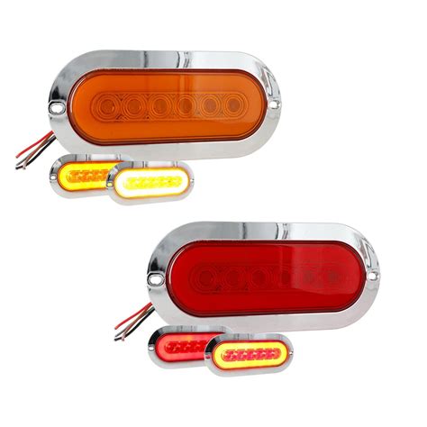 Plafon Ovalado 6 Hiper Led Aro Gel Alta Baja Estrobo 12 24v