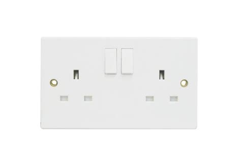 13a 2 Gang Switched Socket White Eakers Diy