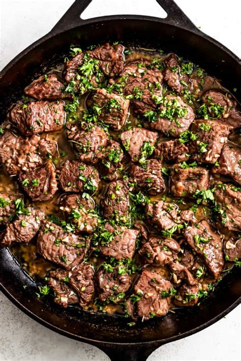 Garlic Butter Steak Bites Recipe Diethood