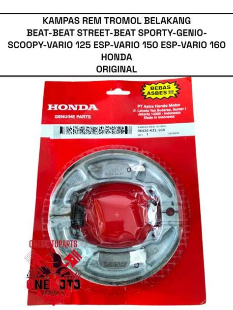 KAMPAS REM TROMOL BELAKANG BEAT SPORTY GENIO SCOOPY VARIO 125 150 160